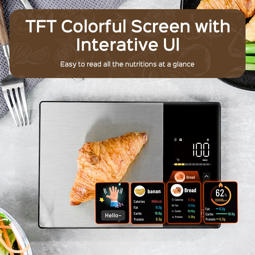 Báscula Inteligente de Cocina - Acero